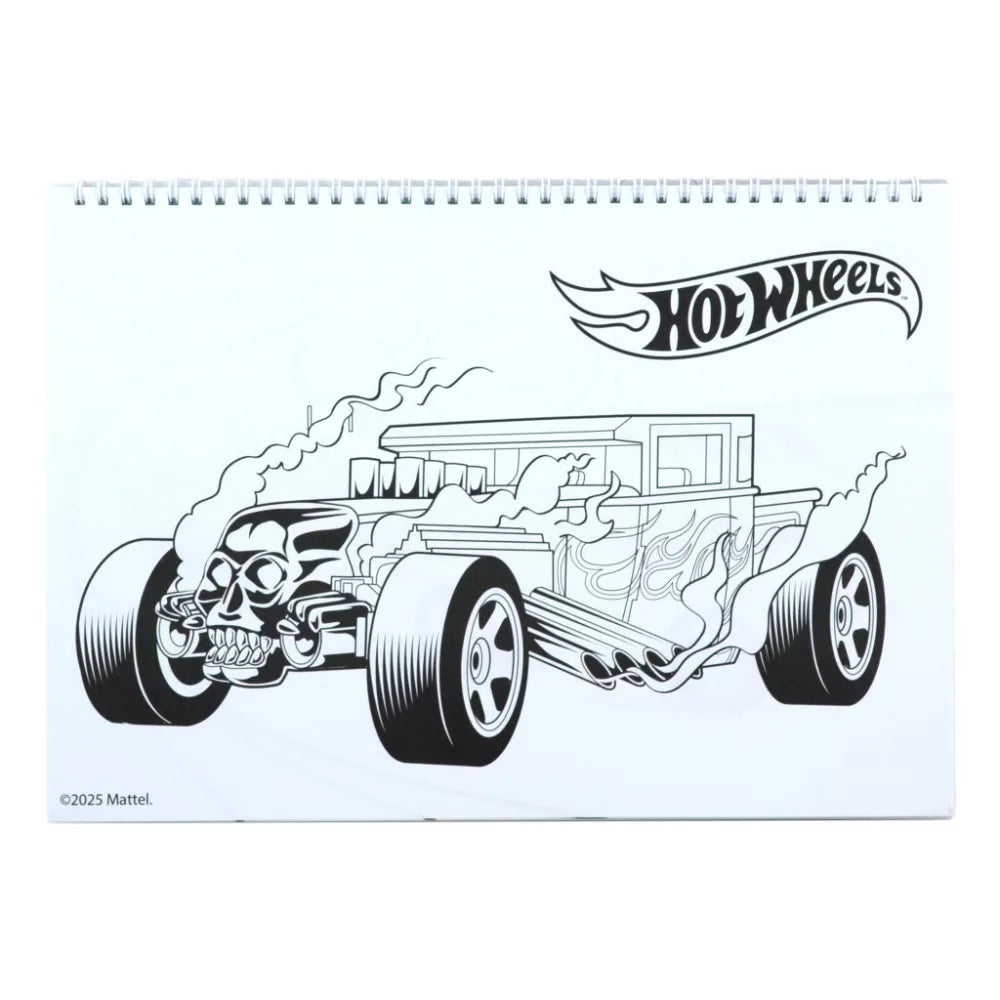 (Précommande) Carnet de croquis à spirale A/4 Hot Wheels