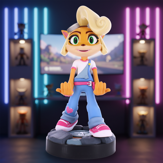 (Précommande) Figurine Cable Guy support Coco Crash Bandicoot 21cm