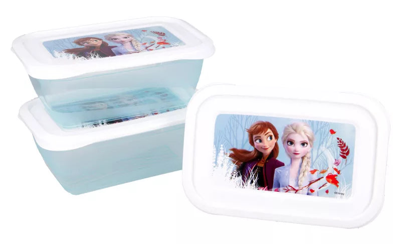 (Précommande) Coffret de 3 boîtes à lunch en plastique Reine des neiges