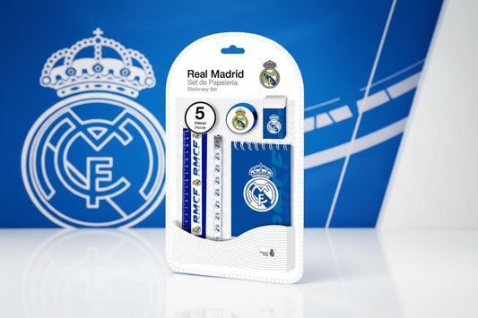 (Précommande) Ensemble de papeterie Real Madrid 5 pièces