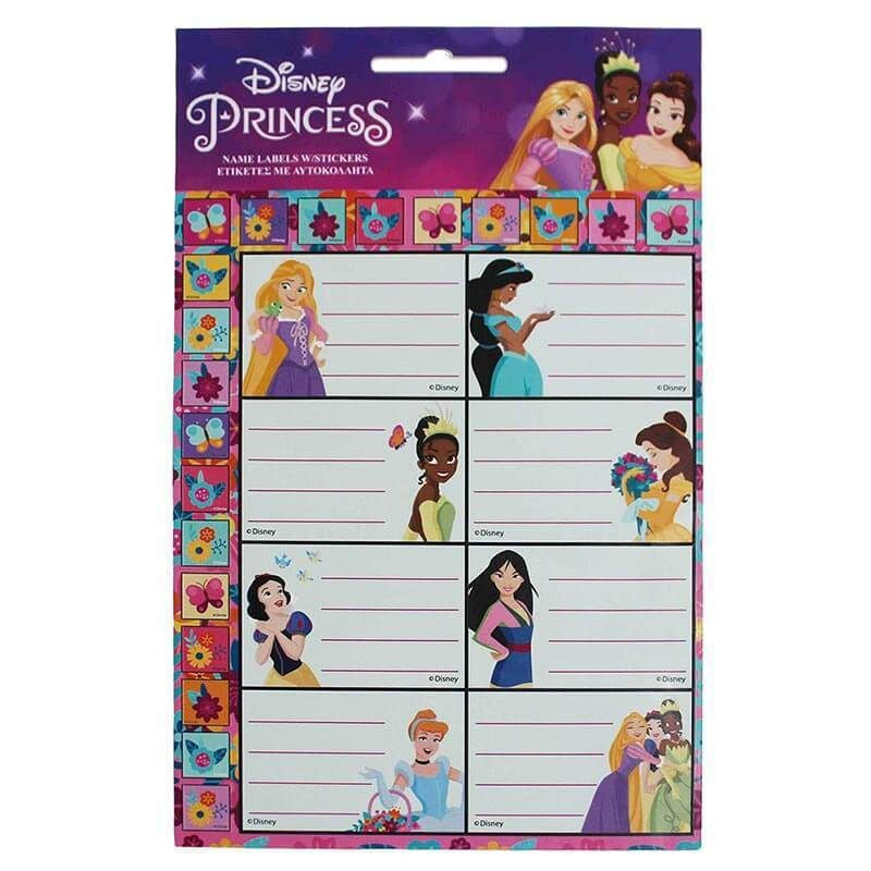 (Précommande) Lot de 16 étiquettes + autocollants Princesses