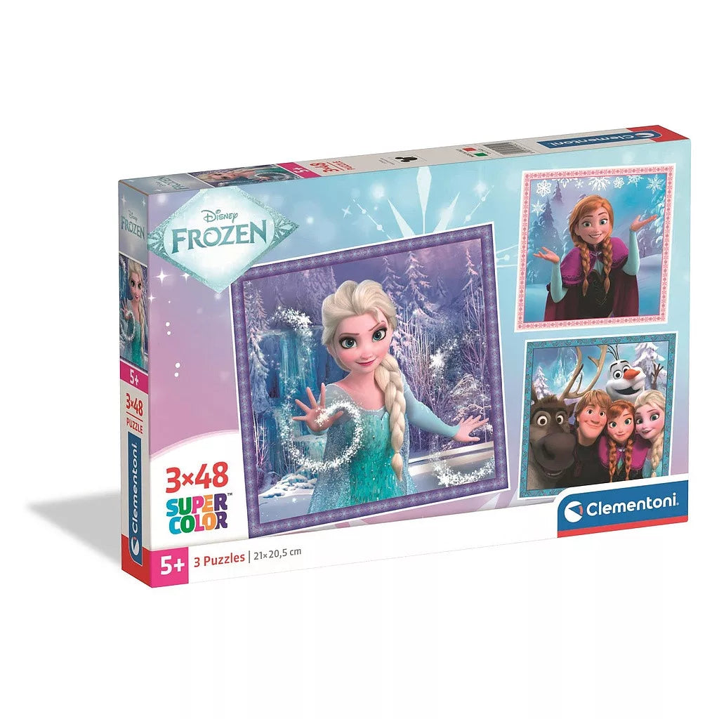 (Précommande) Puzzle Disney La Reine des Neiges 3x48 pièces Clementoni