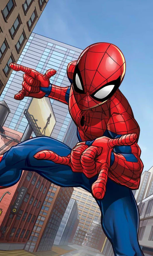 Serviette de toilette 30x50cm Spiderman