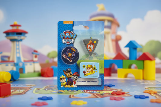 (Précommande) Ensemble de 3 gommes Paw Patrol