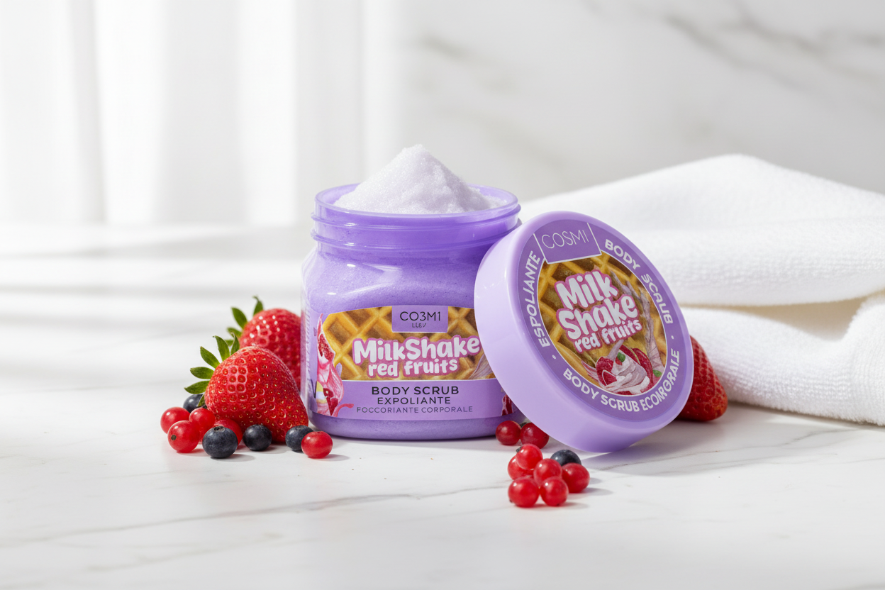 Gommage corporel - Fruits Rouges