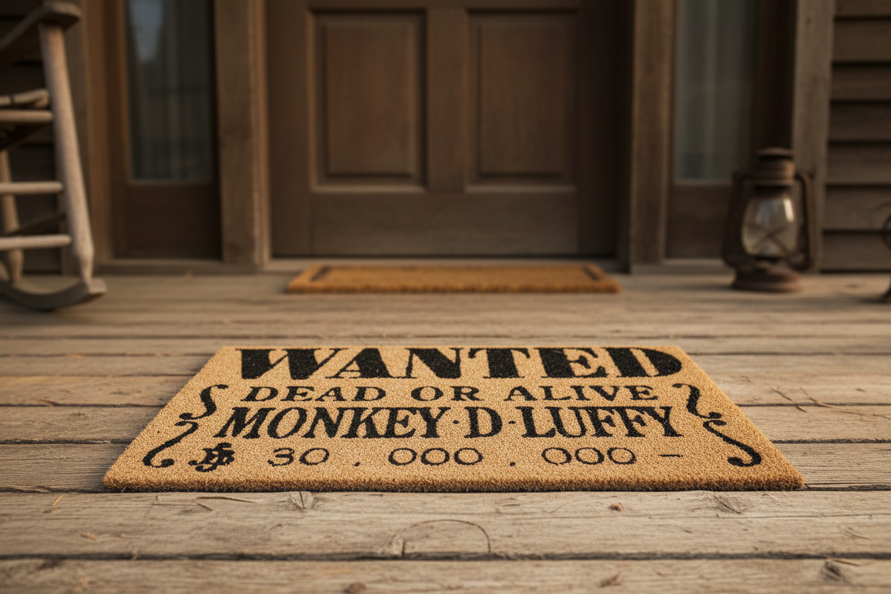 (Précommande) Paillasson One Piece Wanted Monkey D. Luffy