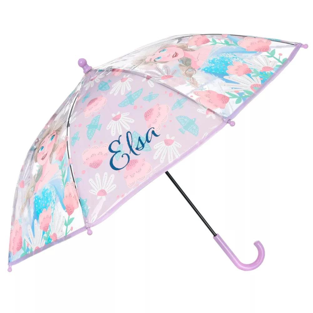 (Précommande) Parapluie transparent pour enfant Reine des neiges Ø72 cm