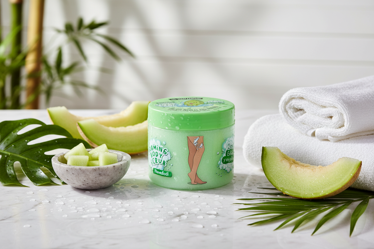 Gommage Corps Moussant 2 en 1 - Melon