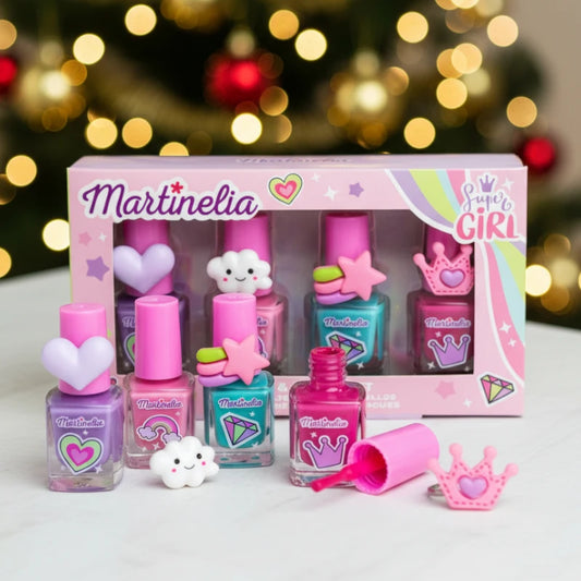 💖 Coffret de Vernis à Ongles et bagues SUPER GIRL – Martinelia