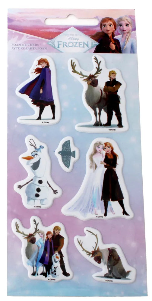 Ensemble d'autocollants éponge gonflés Reine des neiges