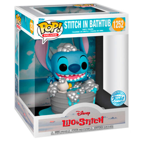 Figurine POP Deluxe Disney Lilo & Stitch - Stitch dans la baignoire en exclusivité