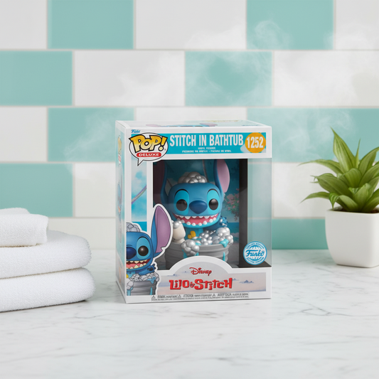 (Précommande) Figurine POP Deluxe Disney Lilo & Stitch - Stitch dans la baignoire en exclusivité