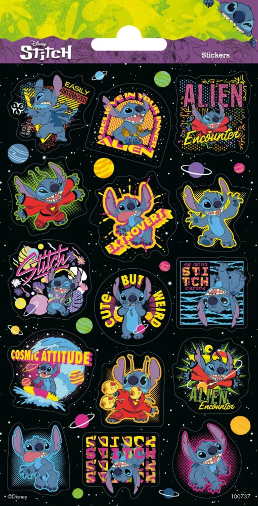 Ensemble d’autocollants à  paillètes - Stitch