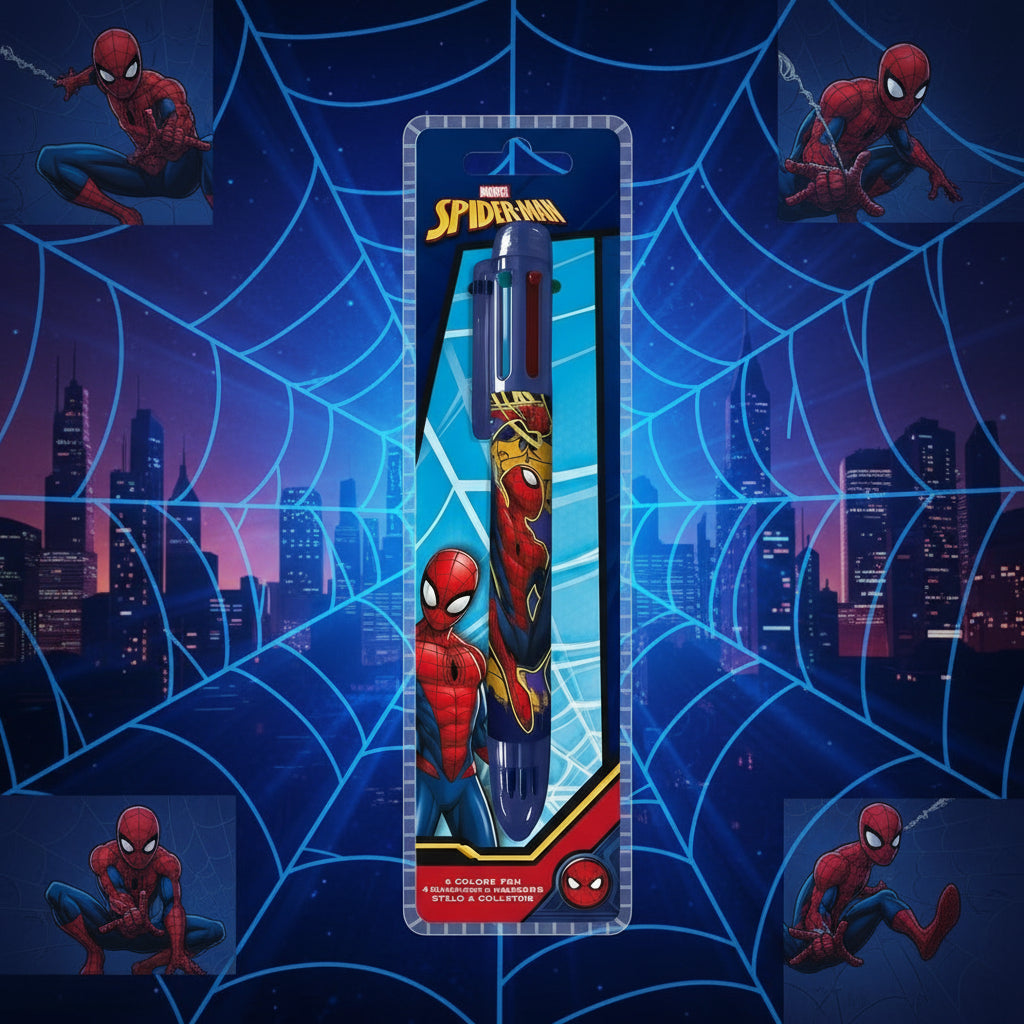 (Précommande) Stylo 6 couleurs Spiderman
