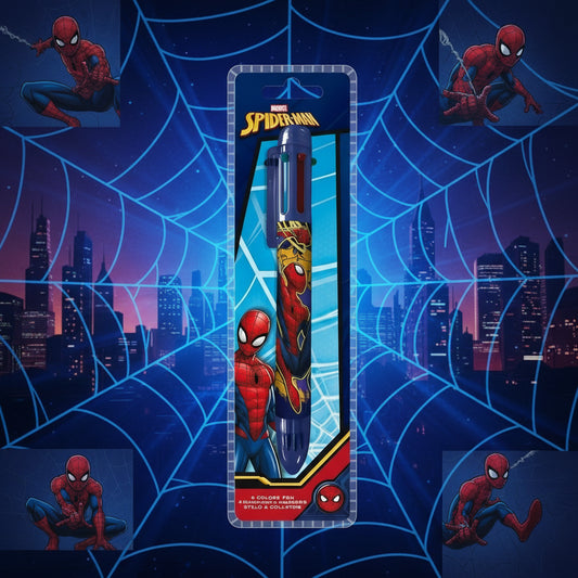 (Précommande) Stylo 6 couleurs Spiderman