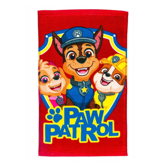 Serviette de toilette 30x50 cm pat patrouille