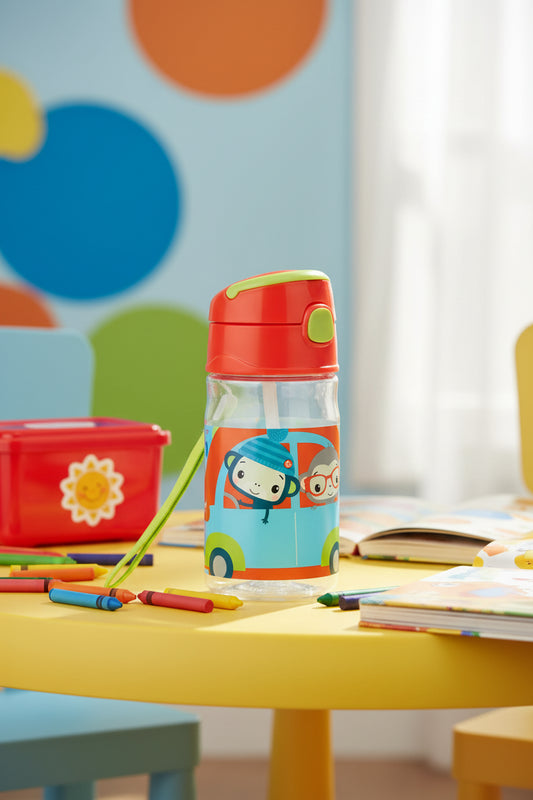 (Précommande) Gourde en plastique avec paille Fisher Price 350ml