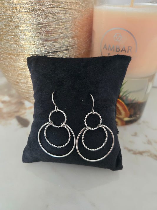 Boucles d'oreilles Victoria en argent