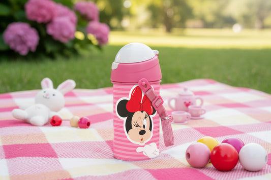 (Précommande) Gourde en plastique avec paille Minnie 500ml