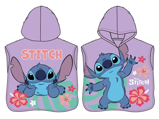 Serviette de plage poncho Disney Lilo et Stitch