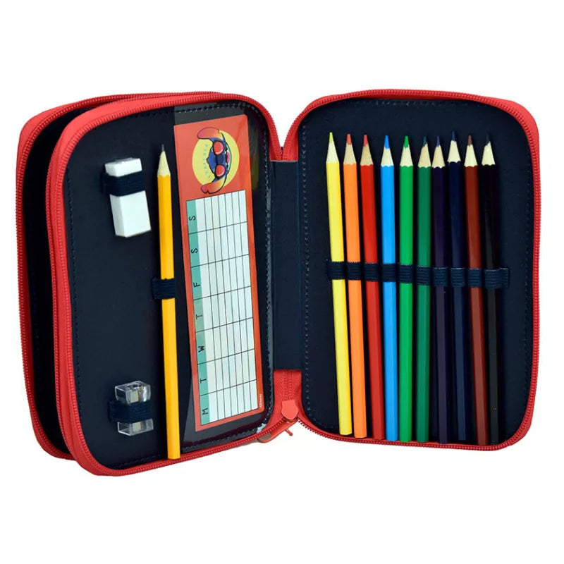 Trousse à crayons remplie Stitch 2 niveaux