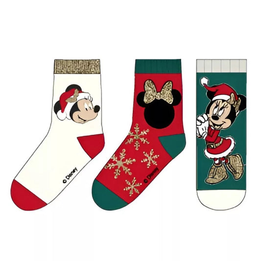 (Précommande) Chaussettes de Noël pour enfants Minnie