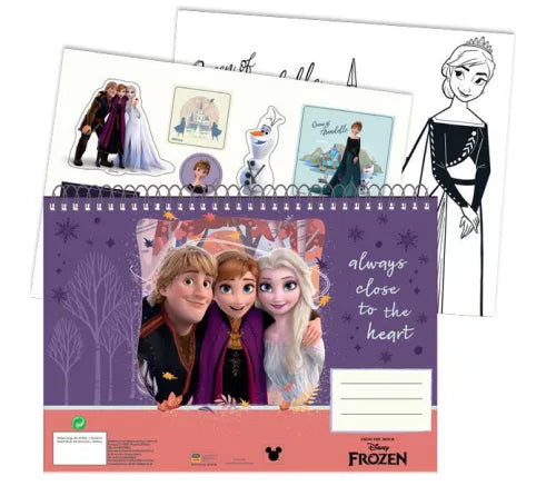 (Précommande) Carnet de croquis à spirale A/4 Reine des neiges