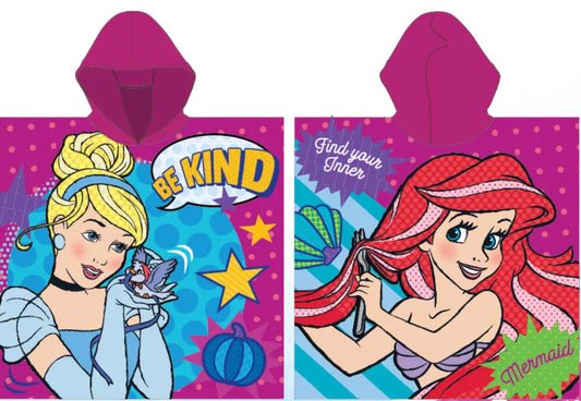 Serviette de plage poncho Disney Princesses