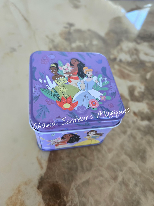 Mini boite en métal 7,5cm - Princesses
