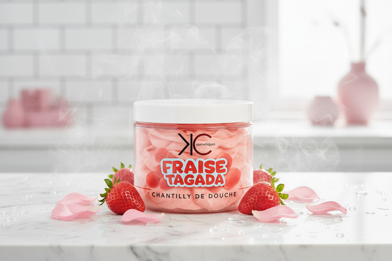Chantilly de douche - Fraise Tagada