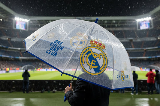 (Précommande) Parapluie transparent enfant Real Madrid 71 cm