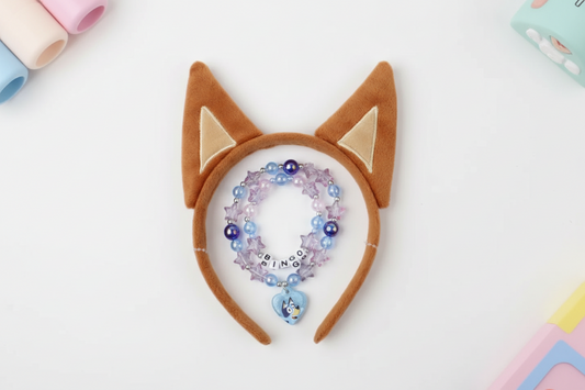 (Précommande) Ensemble de bijoux et serre-tête Bluey Bingo