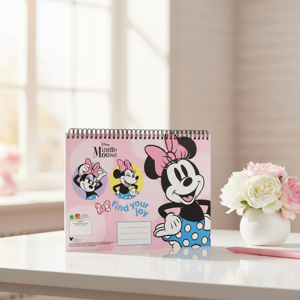 (Précommande) Carnet de croquis à spirale A/4 Minnie