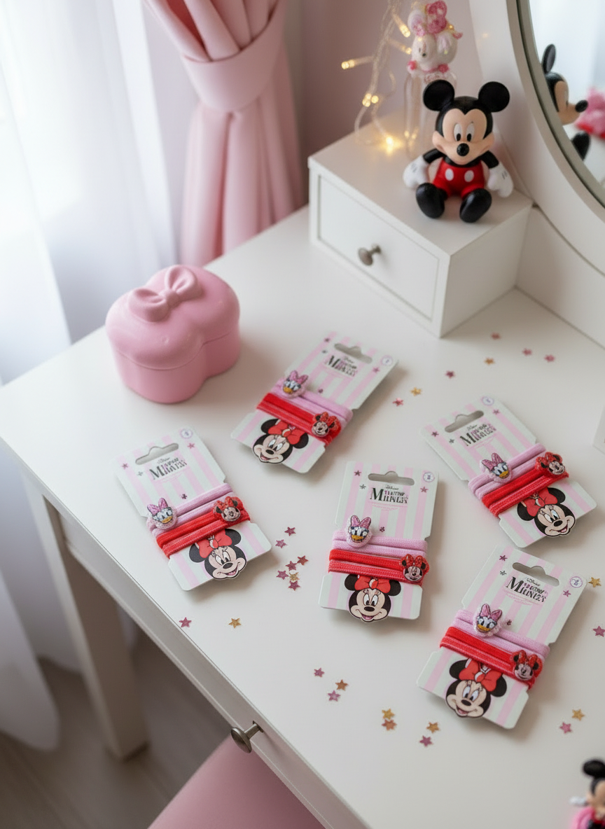 Lot de 4 élastiques - Minnie