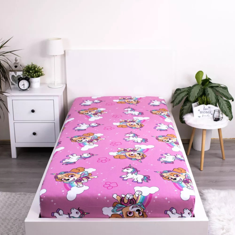 Drap housse 1 personne Pat Patrouille