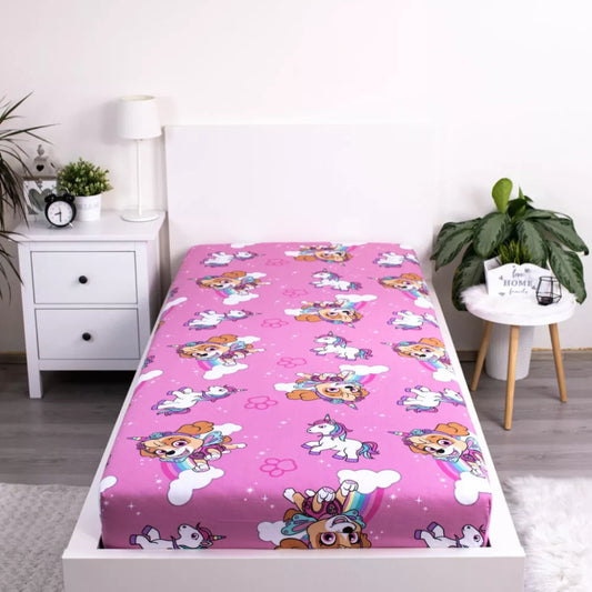 Drap housse 1 personne Pat Patrouille
