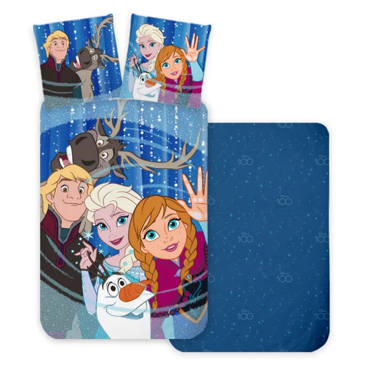 Parure de lit 1 personne Reine des neiges