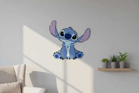 (Précommande) Horloge murale XL Disney Lilo et Stitch mignonne 50 cm