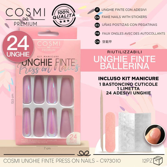 Kit faux ongles adhésifs premium
