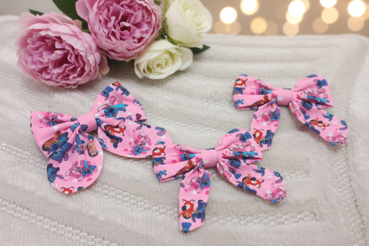 Pince à cheveux noeud Stitch