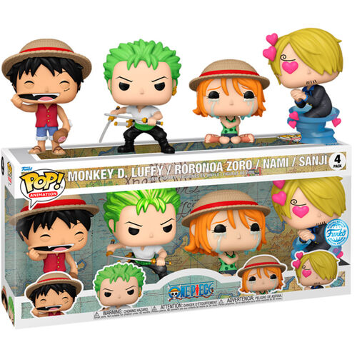 (Précommande) Coffret de 4 figurines POP One Piece Exclusive