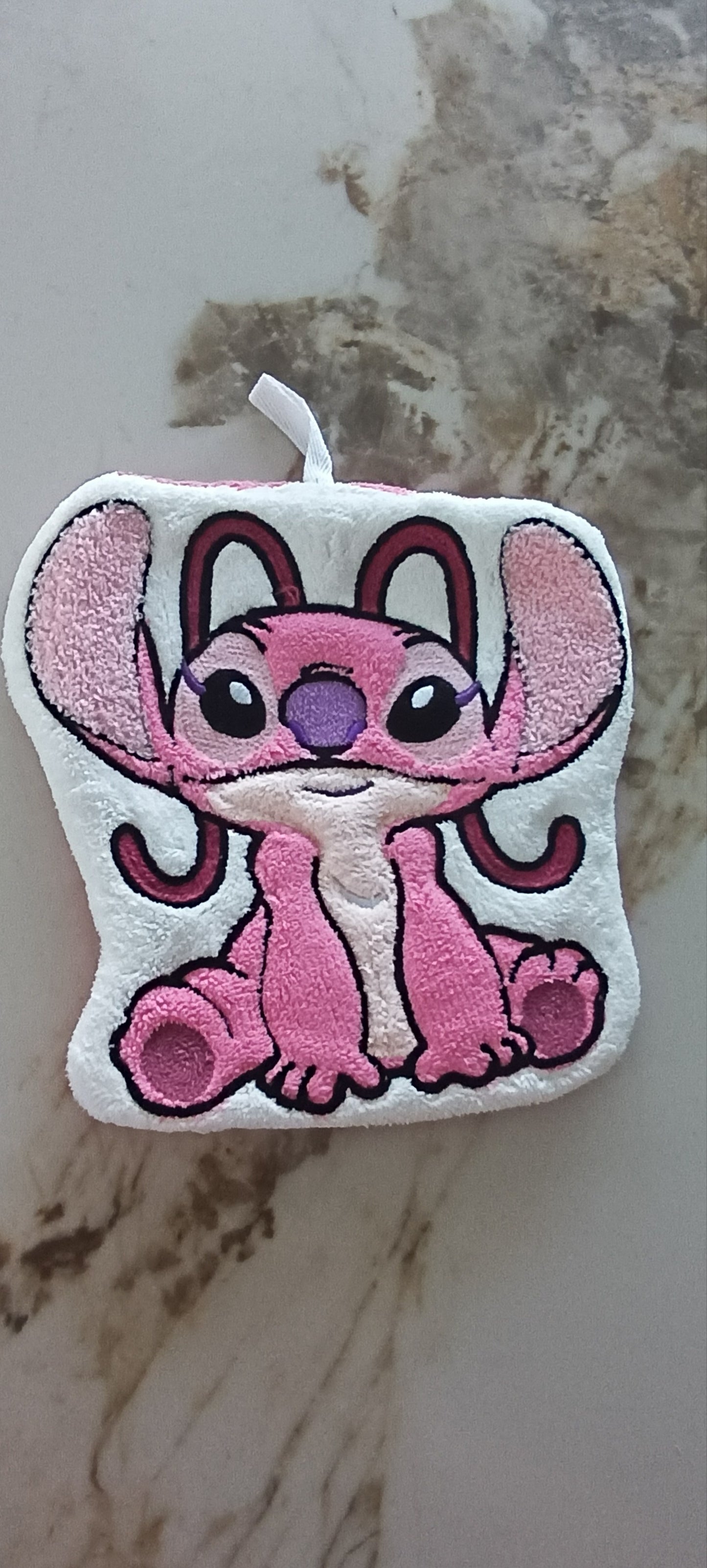 Serviette à mains séchage rapide Stitch et Angel