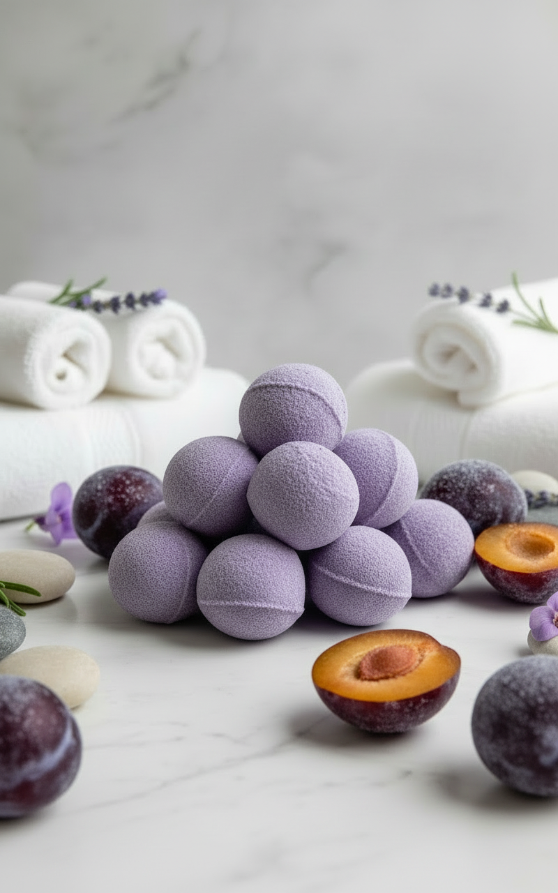 Mini boule de bains - Prune Sucrée & Givrée