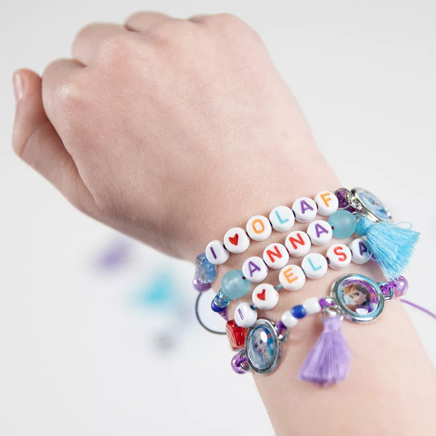 Ensemble de création de bracelets avec lettres Reine des neiges