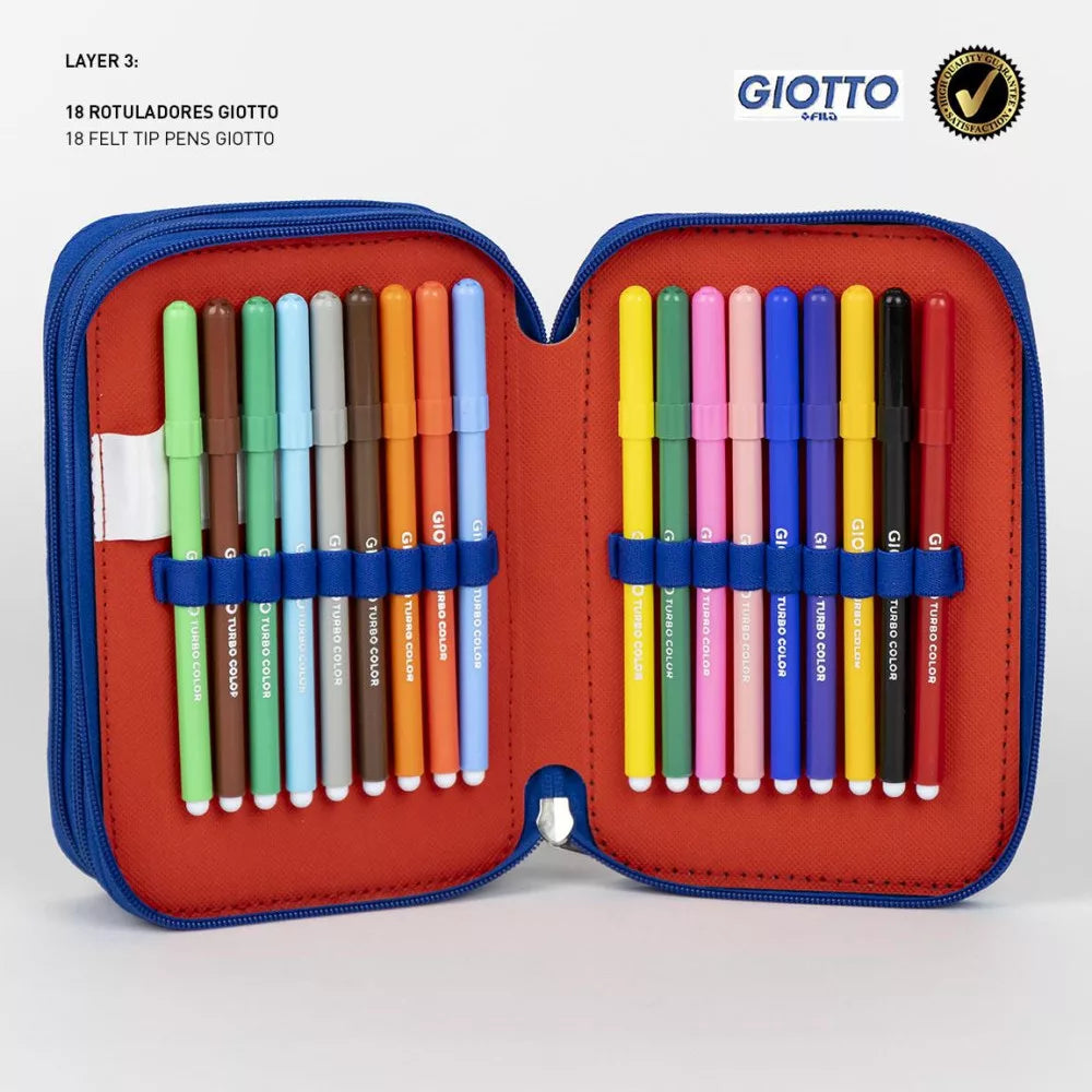 Trousse à crayons remplie Avengers 3 niveaux