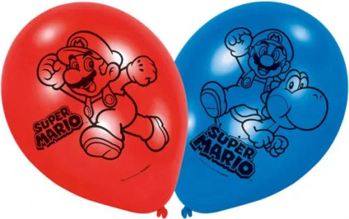Lot de 6 ballons Mario