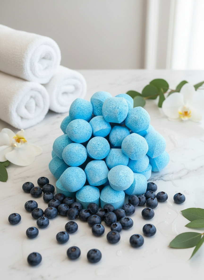 Mini boules de bain - Myrtille