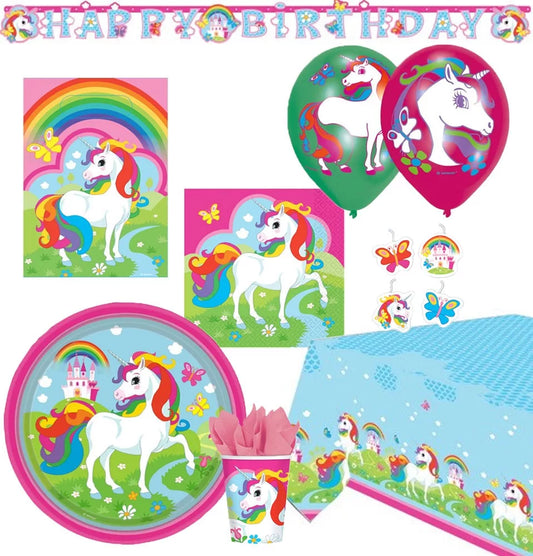 Set de fête Licorne 56 pièces