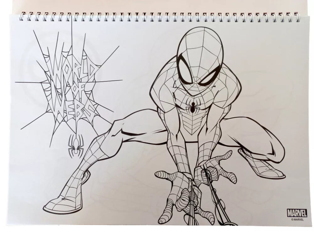 (Précommande) Carnet de croquis à spirale A/4 Spiderman