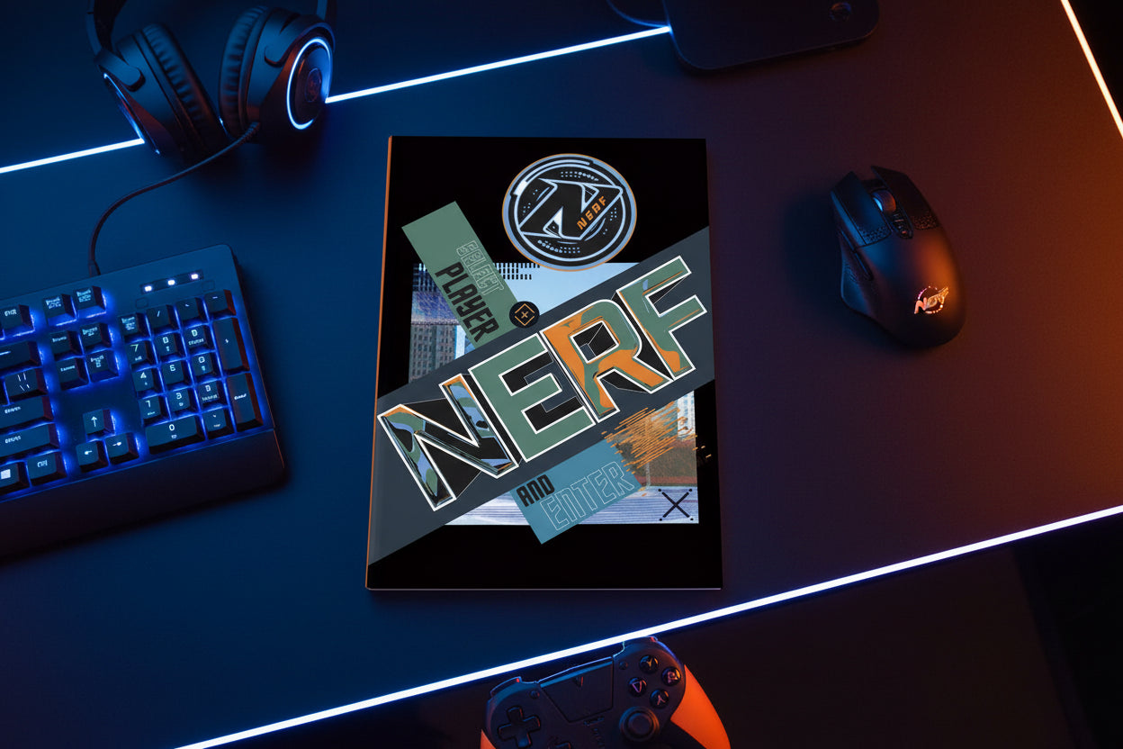 (Précommande) Carnet de notes ligné Nerf